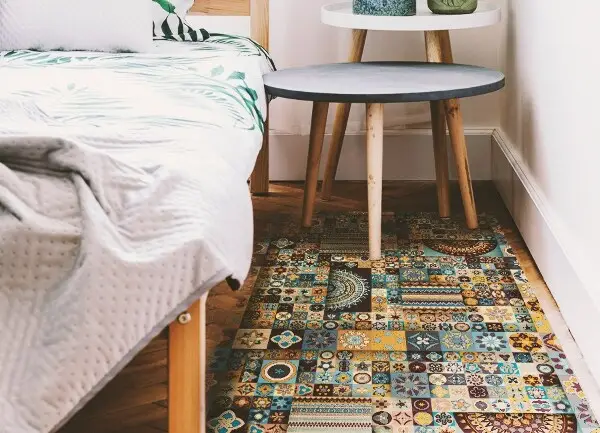 Tapis vinyl Mélange de tuiles