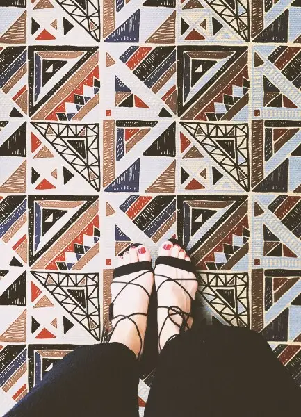 Tapis en vinyl Mosaïque géométrique