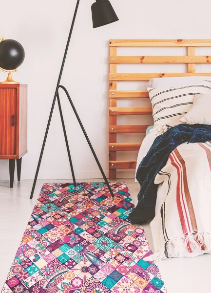 Tapis vinylique Mosaïque colorée