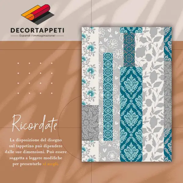 Tapis vinyle Fleurs de mosaïque