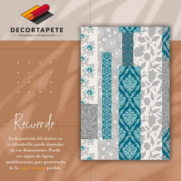 Tapis vinyle Fleurs de mosaïque