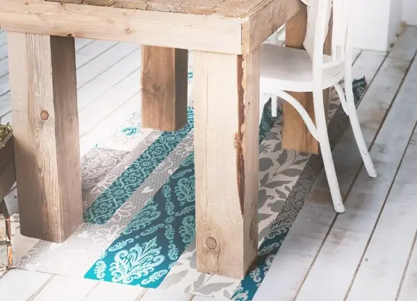 Tapis vinyle Fleurs de mosaïque