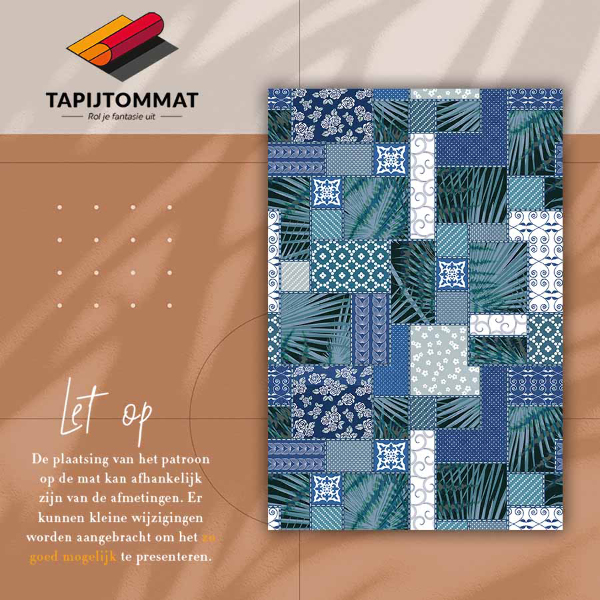 Tapis en vinyl Patchwork tropical