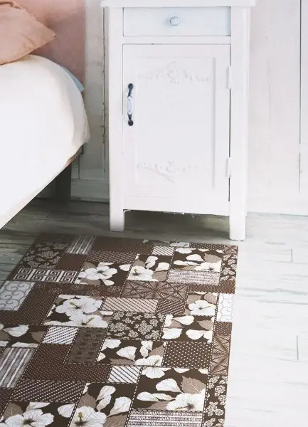 Tapis en vinyl Collage de fleurs
