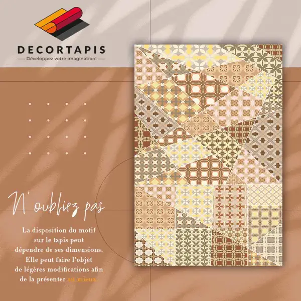 Tapis vinyle Collage antique