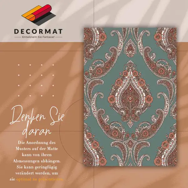 Tapis vinyle Paisley Vintage