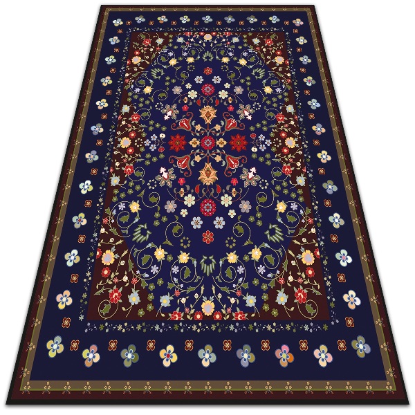 Tapis vinyl Belles petites fleurs