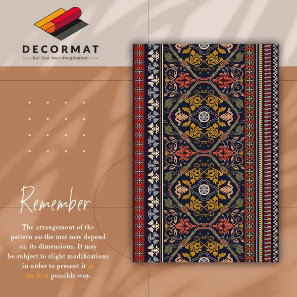 Tapis vinyl Motif de boho floral