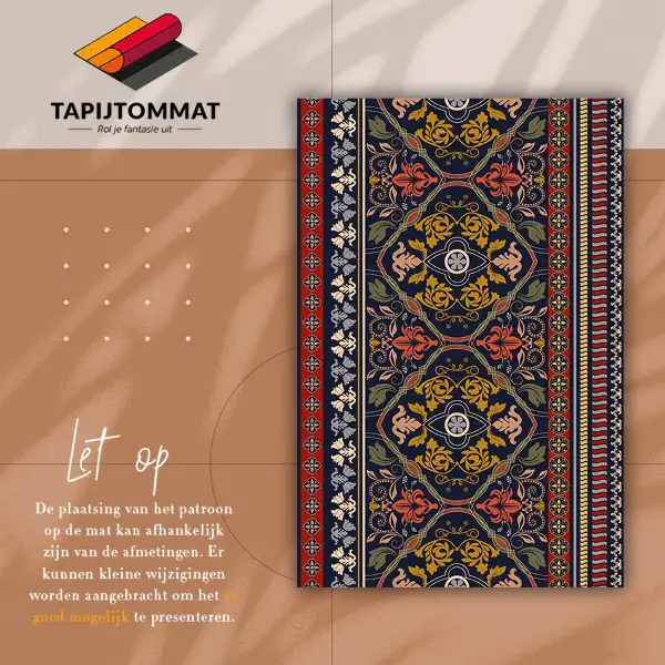 Tapis vinyl Motif de boho floral