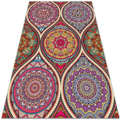 Tapis vinylique Mandala coloré