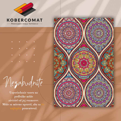 Tapis vinylique Mandala coloré