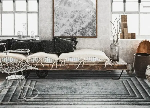 Tapis vinyle Cadres concrets