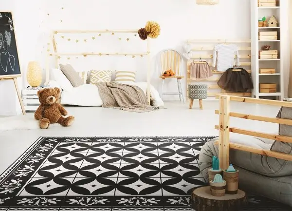 Tapis vinylique Carrelage
