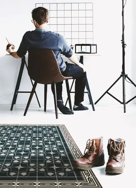 Tapis en vinyl Étoiles géométriques
