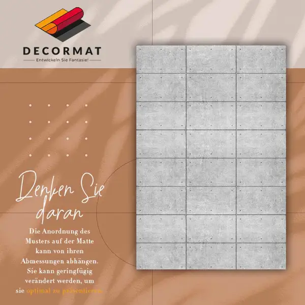 Tapis vinyle Cube concret