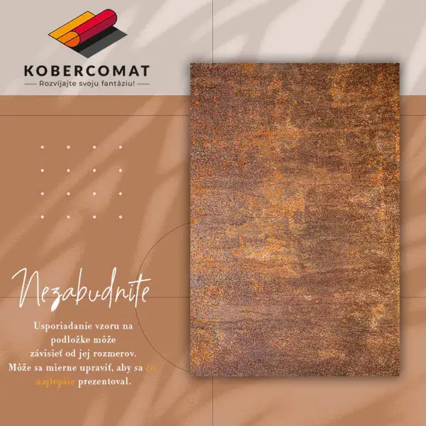 Tapis vinyl Feuille rouillée