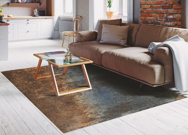 Tapis vinyl Feuille rouillée