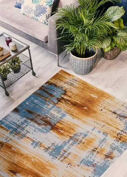 Tapis vinyl Feuille rouillée