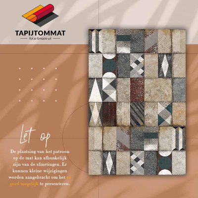 Tapis vinyle Cube concret