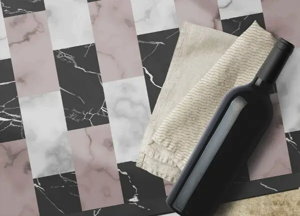 Tapis vinylique Cheville en marbre