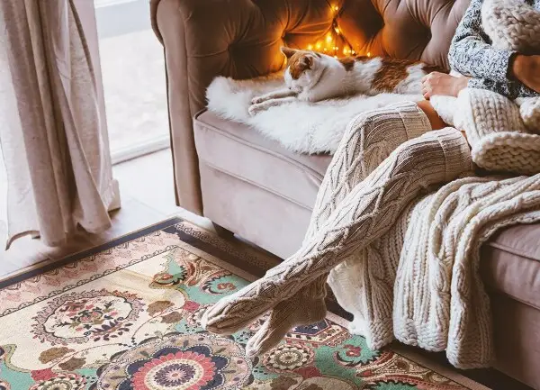 Tapis en vinyle Fleurs géométriques