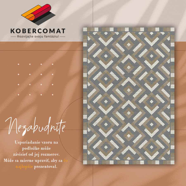 Tapis vinyle Géométrie Aztèque