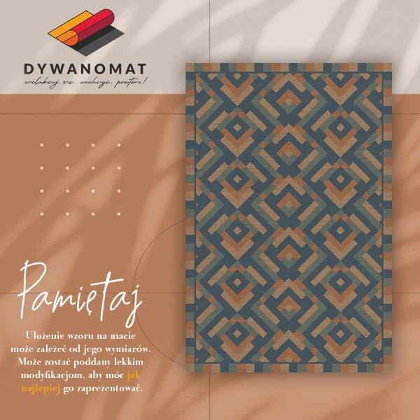 Tapis vinyle Géométrie Aztèque