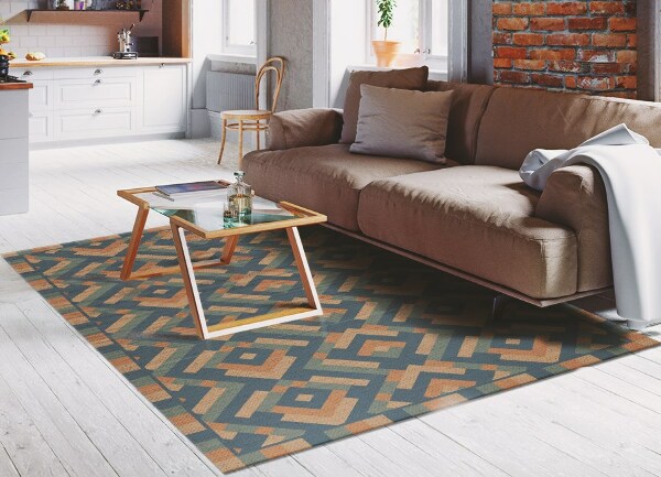 Tapis vinyle Géométrie Aztèque