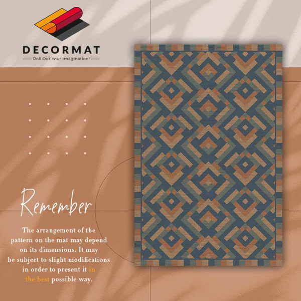 Tapis vinyle Géométrie Aztèque