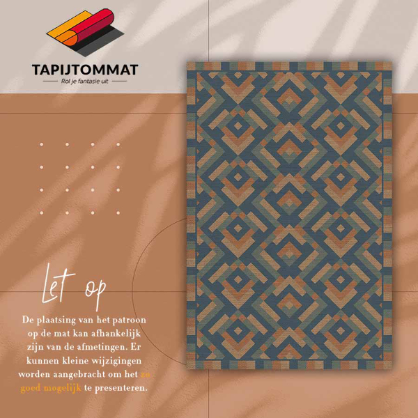 Tapis vinyle Géométrie Aztèque