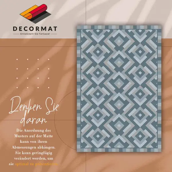 Tapis vinyle Géométrie Aztèque