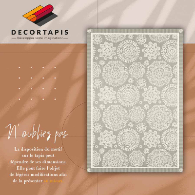 Tapis vinyle Mandalas floraux