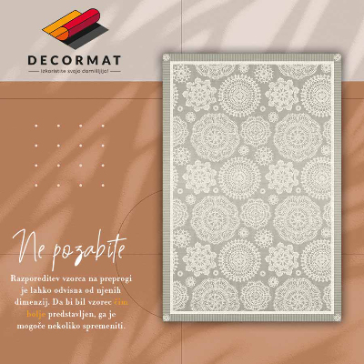 Tapis vinyle Mandalas floraux