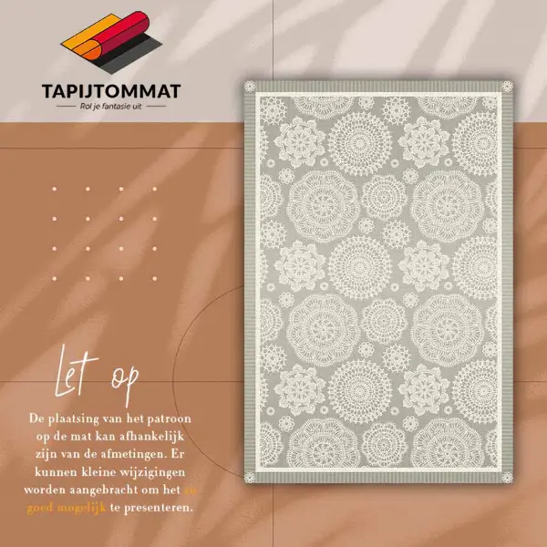 Tapis vinyle Mandalas floraux