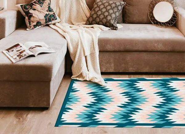 Tapis en vinyl Chodel géométrique
