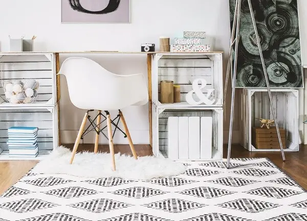 Tapis vinyl Roman géométrique