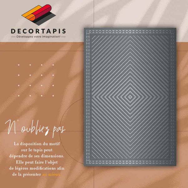 Tapis vinyl Roman géométrique