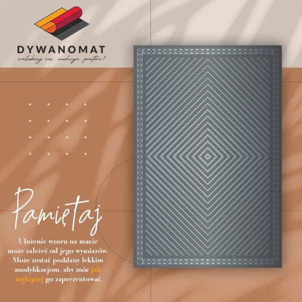 Tapis vinyl Roman géométrique
