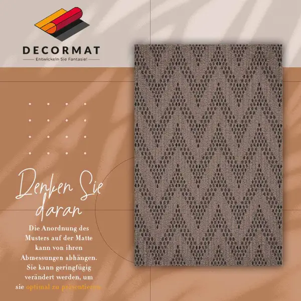 Tapis vinylique Herringbone Zigzag
