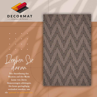 Tapis vinylique Herringbone Zigzag