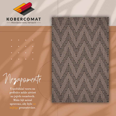 Tapis vinylique Herringbone Zigzag