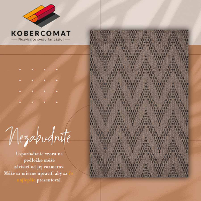 Tapis vinylique Herringbone Zigzag