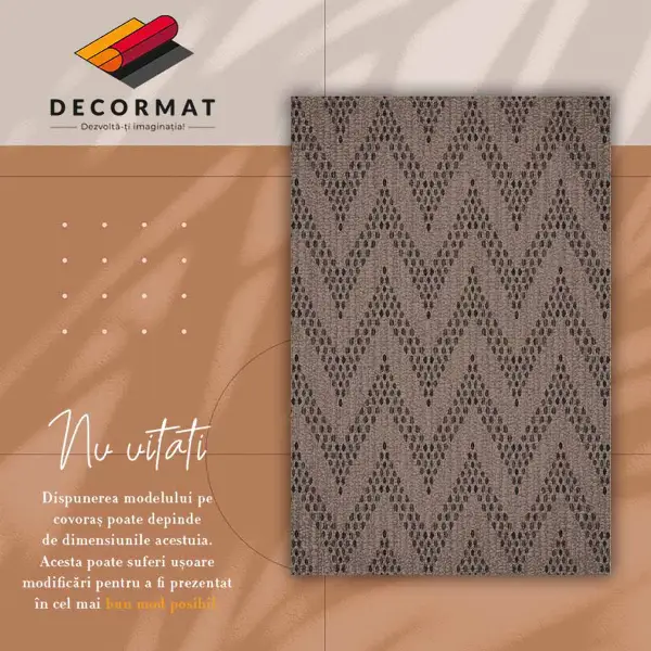 Tapis vinylique Herringbone Zigzag