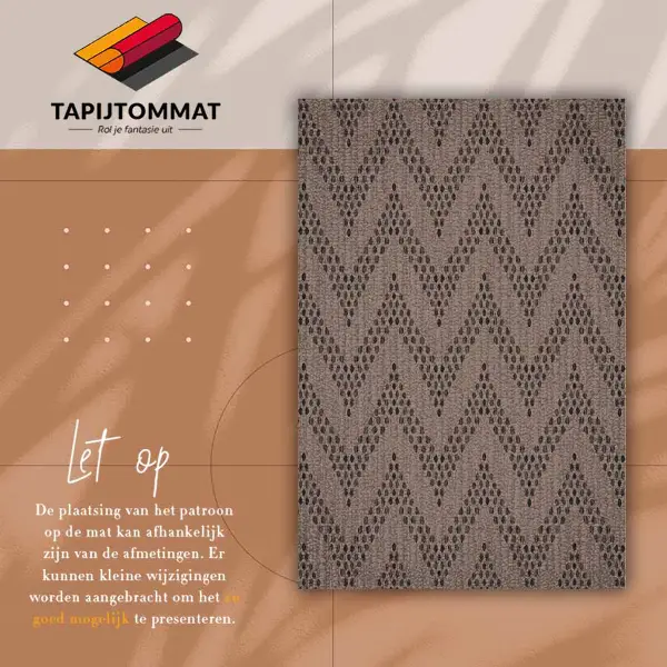 Tapis vinylique Herringbone Zigzag