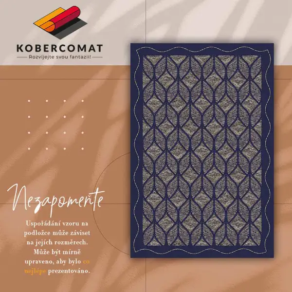 Tapis vinyl Tisser géométrique