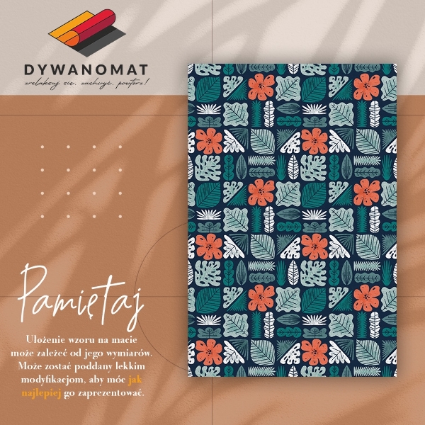 Tapis en vinyle Fleurs géométriques