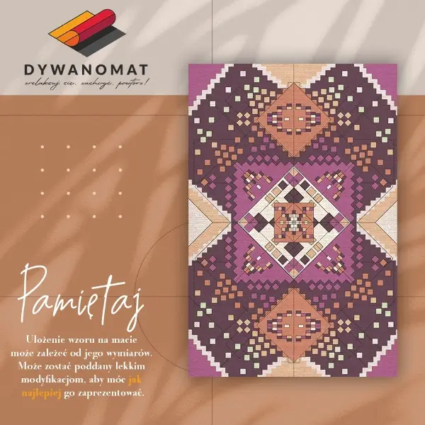 Tapis vinyl Roman géométrique