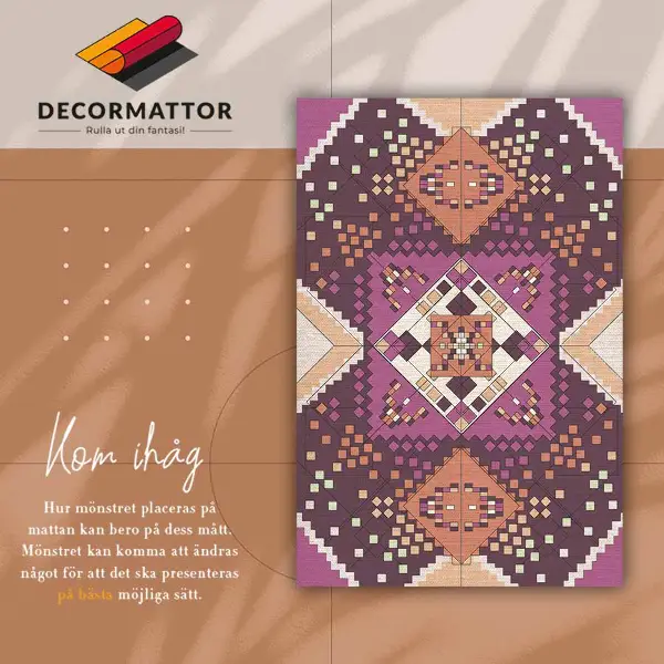 Tapis vinyl Roman géométrique