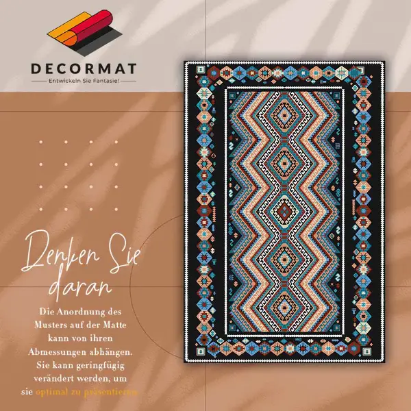 Tapis vinyl Roman géométrique