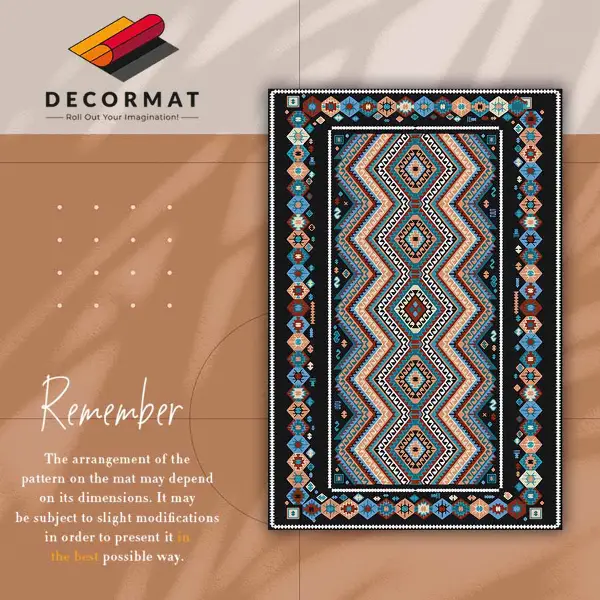 Tapis vinyl Roman géométrique